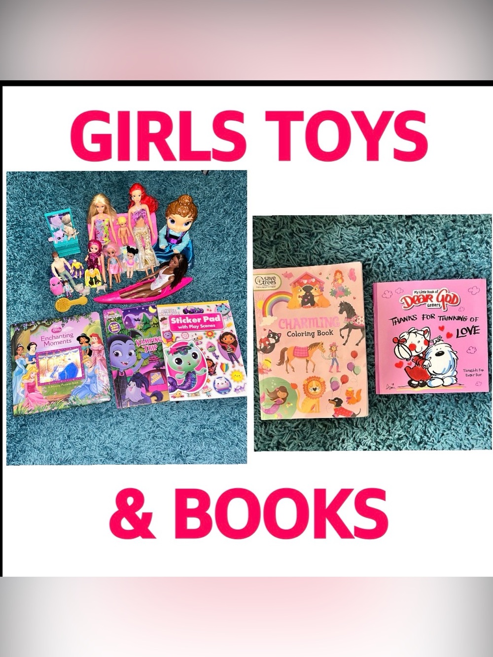 Girls toys & books